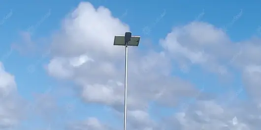 Solar street light in warehouse