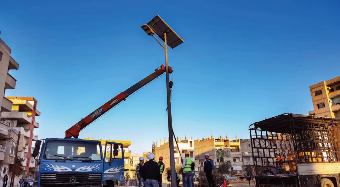 UNHCR's Biggest Solar Street Light Project in Middle East