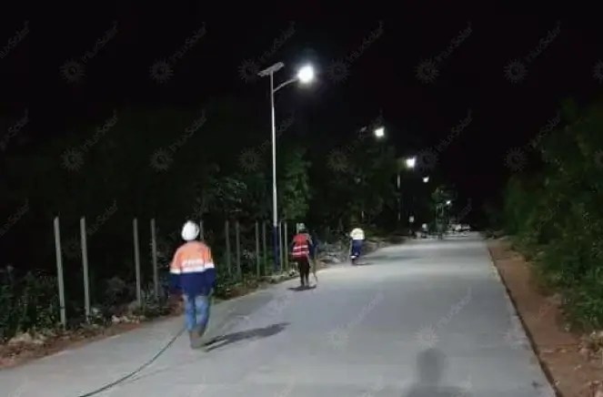 Solar Lights for New Town Roads in Tanzania