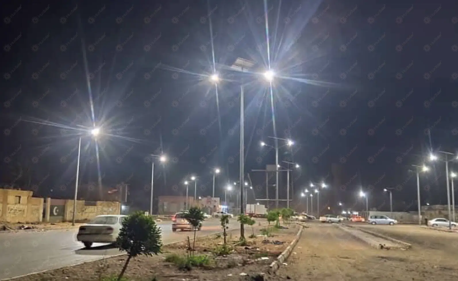 Solar street lights in downtown Sebha_2