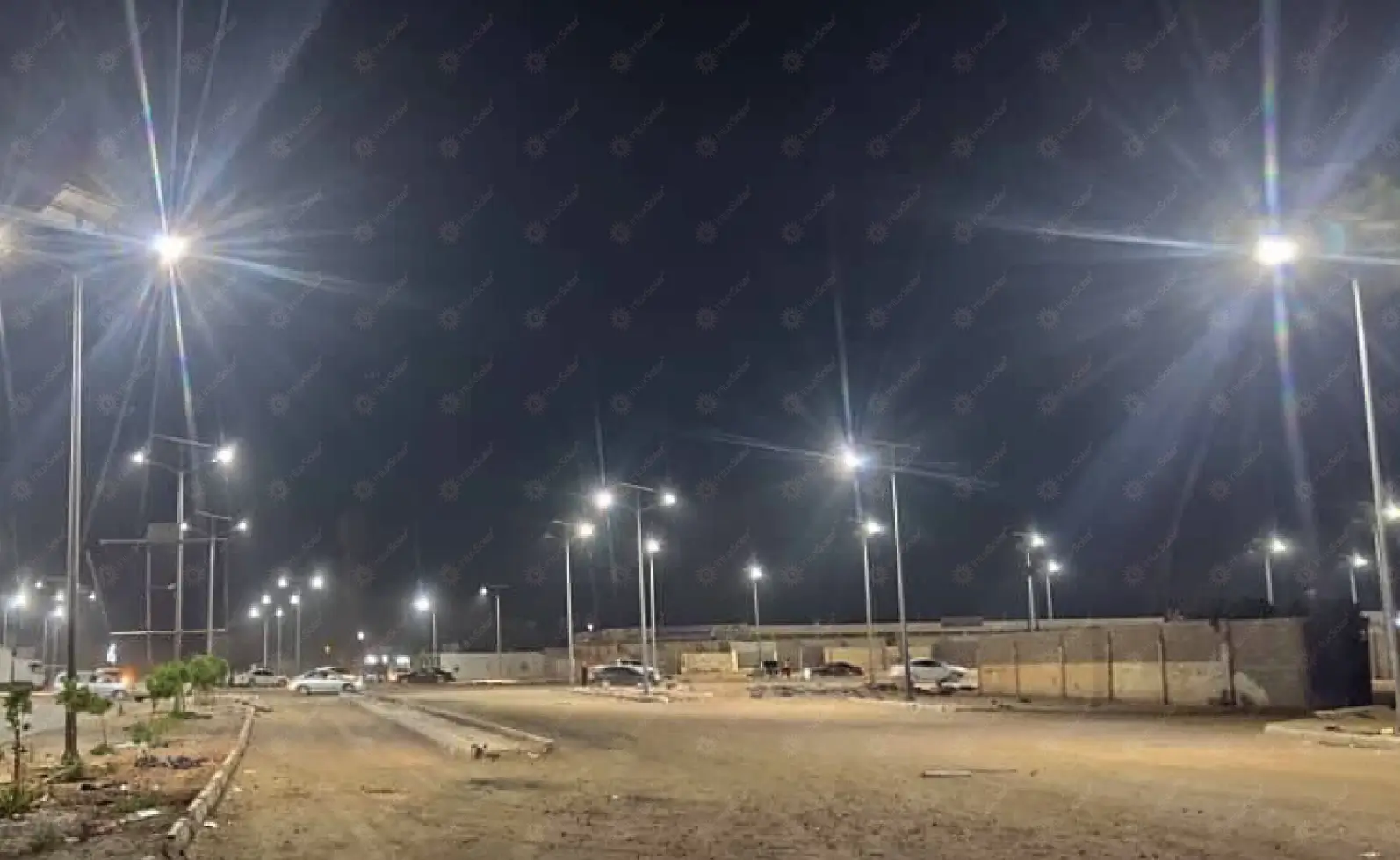 Solar street lights in downtown Sebha_3