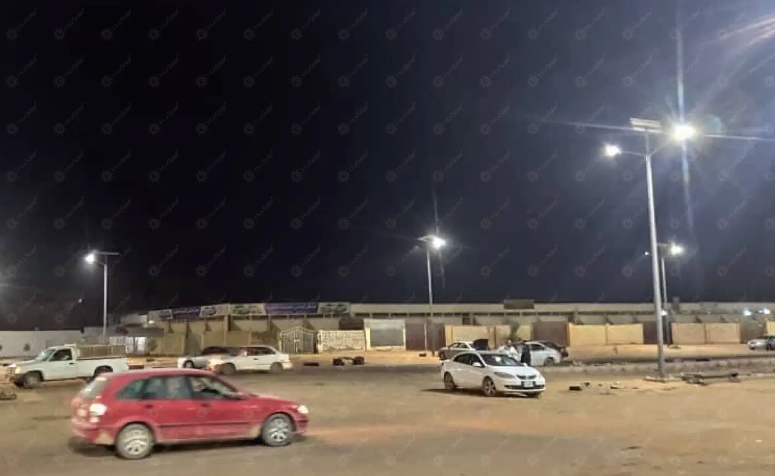 Solar street lights in downtown Sebha_4