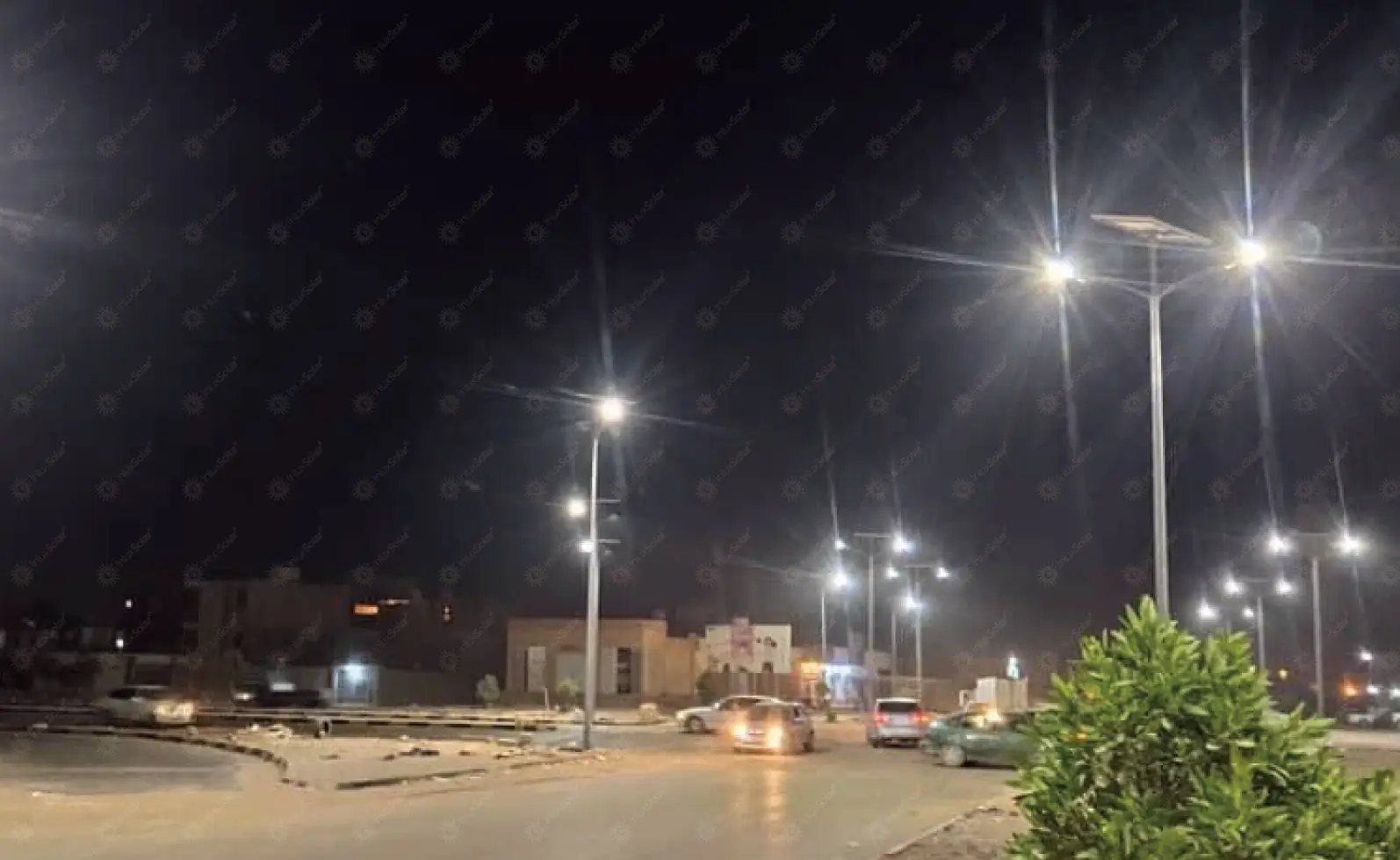 Solar street lights in downtown Sebha_5