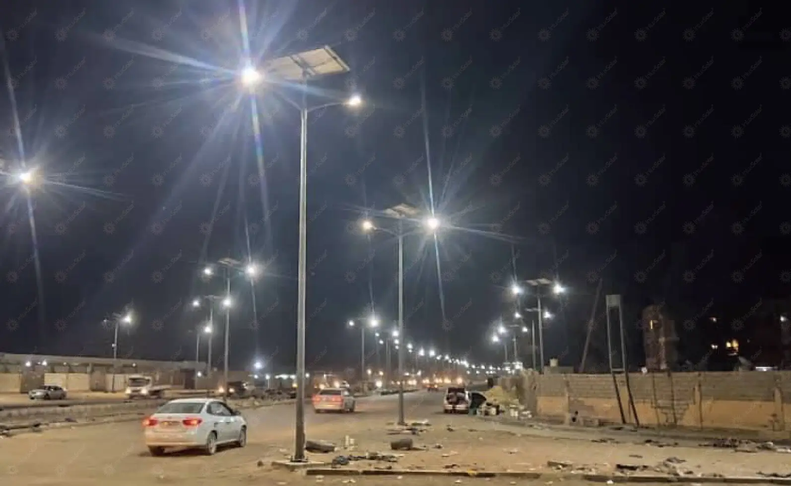 Solar street lights in downtown Sebha_6