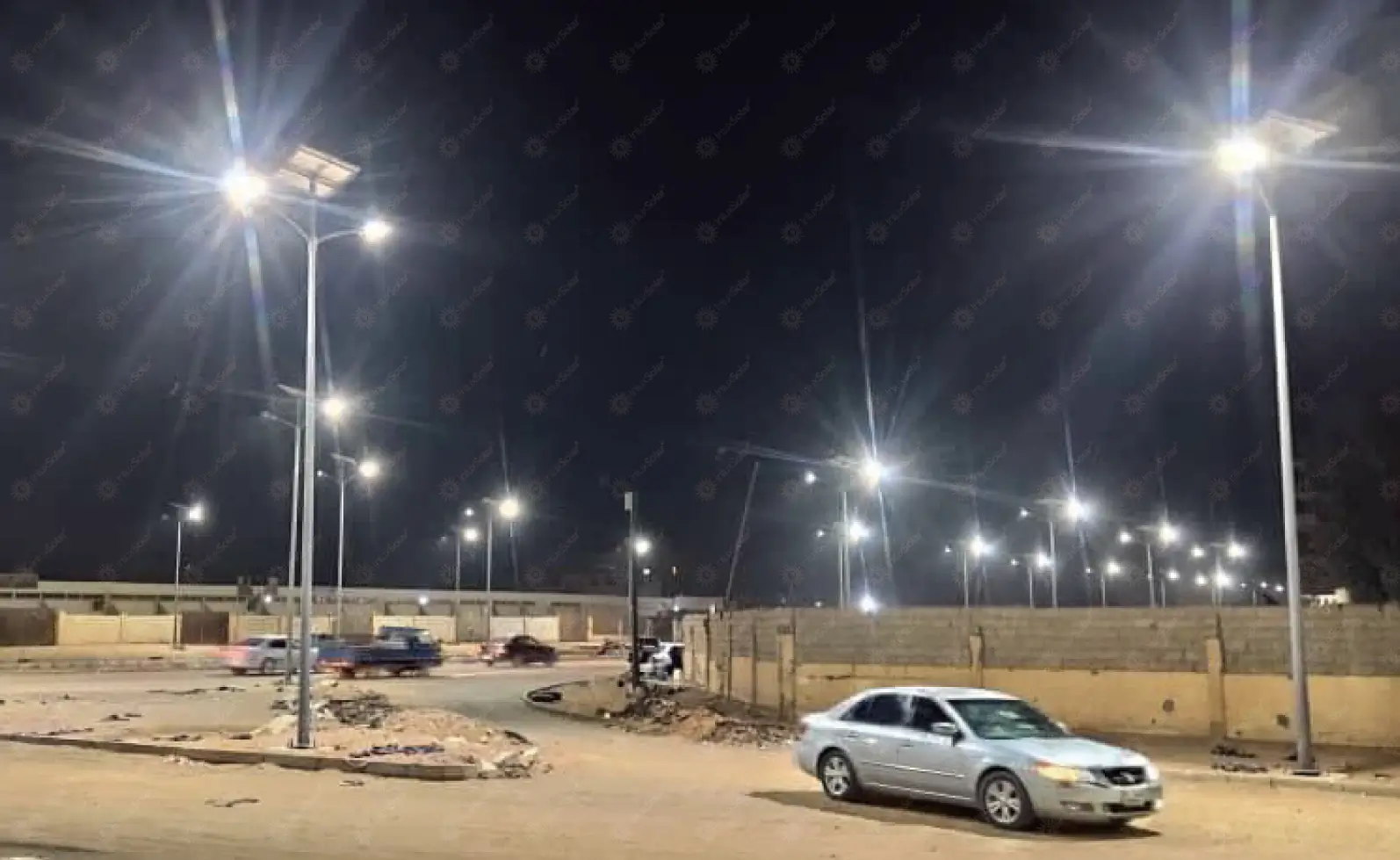 Solar street lights in downtown Sebha_7