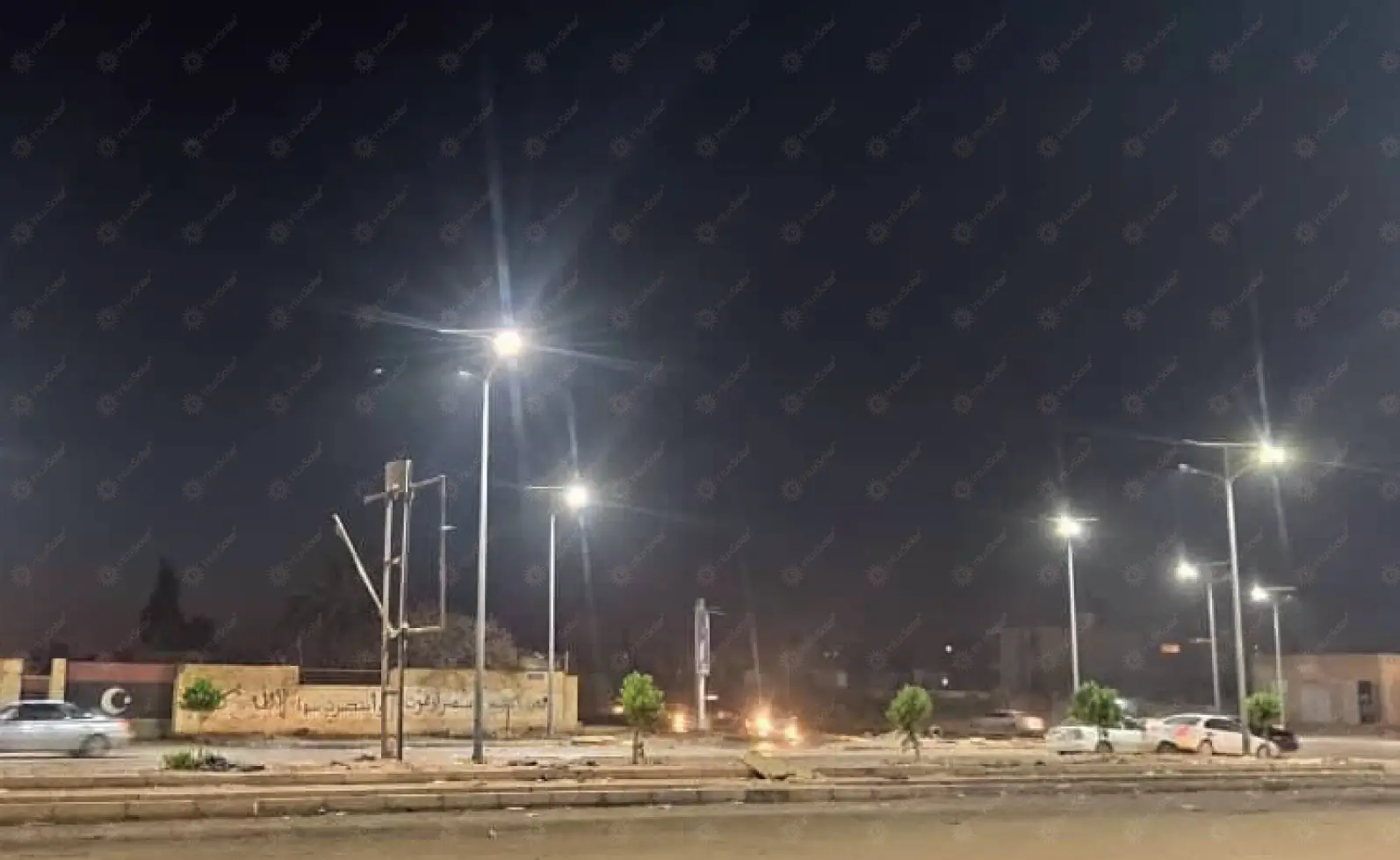 Solar street lights in downtown Sebha_9